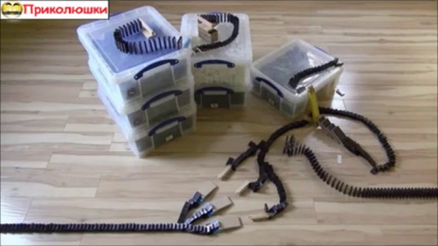 Мегатрюк из доминошек смотреть онлайн