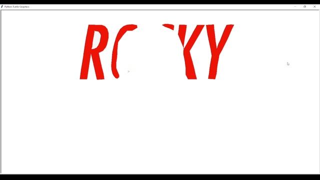 Rocking Star YASH Drawing using Python Turtle | Rocky Bhai |Code Credit @VastCoding| KGF Chapter2| смотреть онлайн
