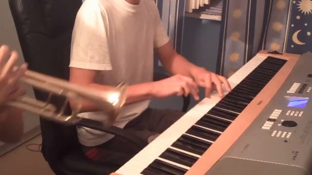 Linkin Park - The Catalyst (trumpet + piano cover) смотреть онлайн