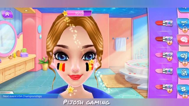 Gymnastics Star Girl game - Cool Makeup, Dress Up, Color Hairstyle & Dress up Game for girls смотреть онлайн