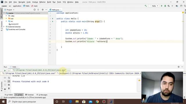 CURSO DE JAVA COMPLETO || VARIÁVEL DO TIPO DOUBLE E STRING (AULA 04) смотреть онлайн