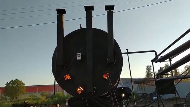 Пиролизная печь в рабочем режиме смотреть онлайн