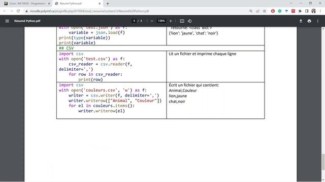 Exercice Fichiers (CSV-JSON-PICKLE) - Partie 3 sur 4 смотреть онлайн