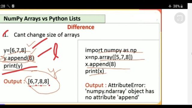 Python NumPy Arrays VS Lists смотреть онлайн
