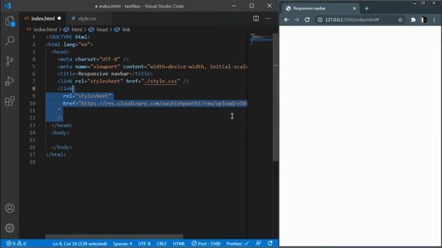 Making my own library with css and javascript || Responsive navbar with animation and indicator смотреть онлайн