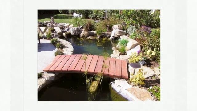 Деревянные мостики для сада. Красивые примеры смотреть онлайн