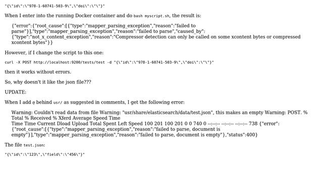 Compressor detection issue when running curl command from bash script in Docker container смотреть онлайн