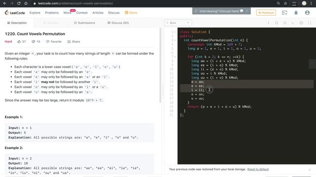 花花酱 LeetCode 1220. Count Vowels Permutation - 刷题找工作 EP272 смотреть онлайн