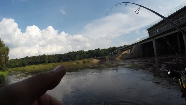Рыбалка на спиннинг с берега. простая рыбалка прекрасным летним днем. смотреть онлайн