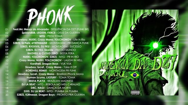1 HOUR BRAZILIAN PHONK #6 ※ MUSIC PLAYLIST [PR PHONK, GYM, FUNK] / SEQUÊNCIA DA DZ7 (FUNK BR) смотреть онлайн