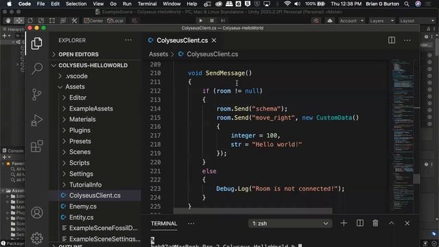 Multiplayer Game Dev- Lecture 6: Coding Movement for Remote Server Interaction with Unity & Colyseu смотреть онлайн