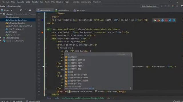 Build a Goal New Years Resolution Tracker with PHP and fulllcalendar.io Tutorial смотреть онлайн