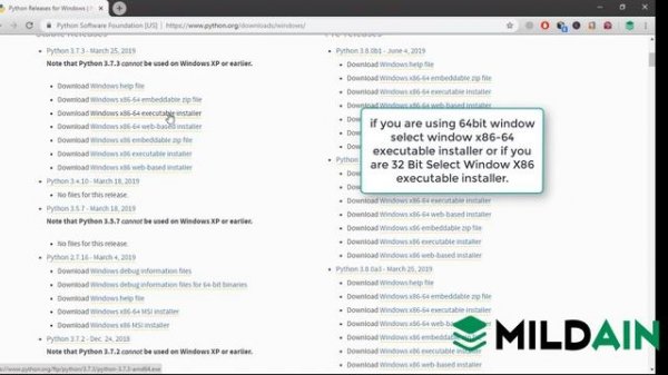 How to Install Python on Windows 10 - Mildaintrainings