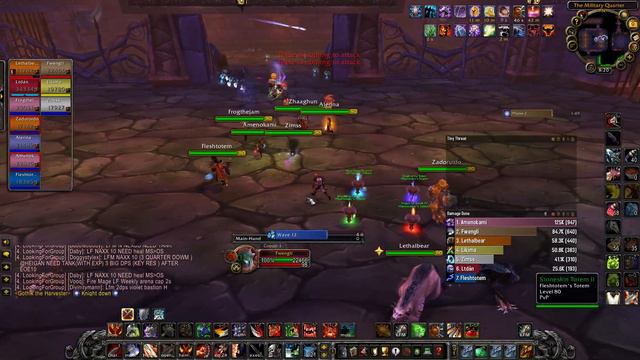 WoW WotLK Classic arms warrior pve Naxxramas 10-man Gothik the Harvester kill смотреть онлайн