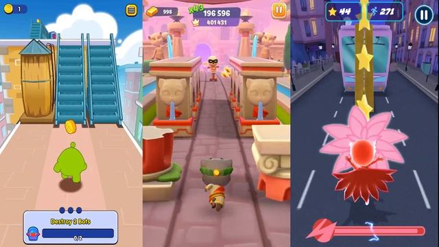 Talking Tom Gold Run 2 vs PJ Masks Power Heroes vs Om Nom Run 2.Кто Лучше Справится с Боссом смотреть онлайн