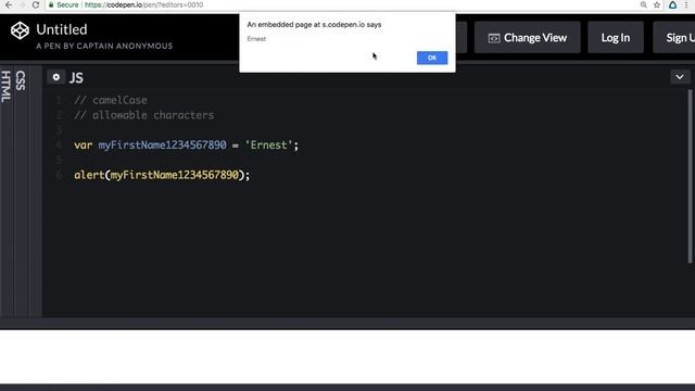 JavaScript Principles Tutorial, Lesson 3 - Variables pt.2 смотреть онлайн