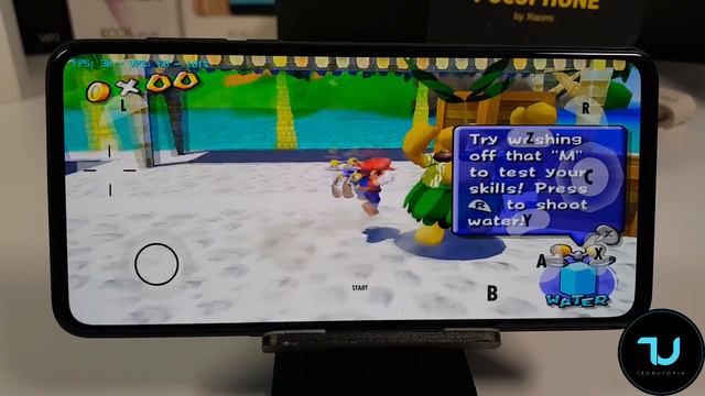 Xiaomi mi mix 3 Super Mario Sunshine Gameplay/Dolphin emulator/30FPS/Android 9 test смотреть онлайн