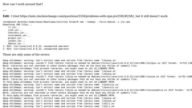 Problems with RPM (JRE) смотреть онлайн