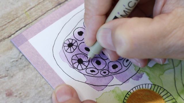 Abstract Watercolor And Doodling