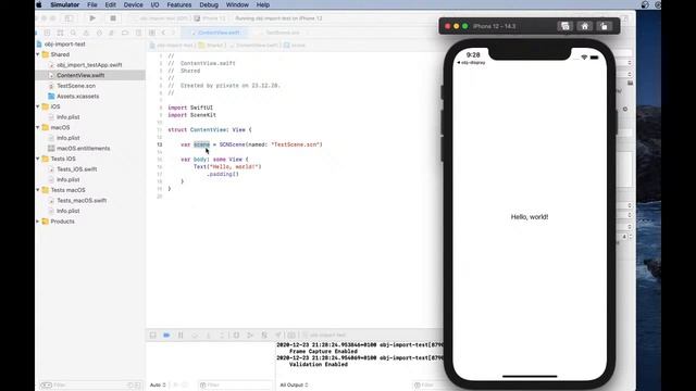 Embedding a 3D Model created with Nomad in a an iOS App using SwiftUI and SceneKit (with XCode) смотреть онлайн