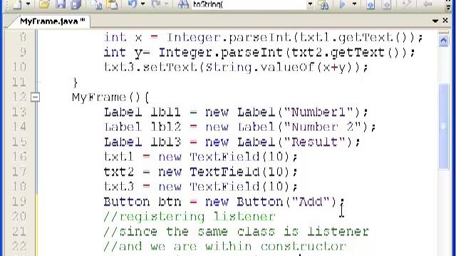Java AWT #3 | Different ways to handle event смотреть онлайн