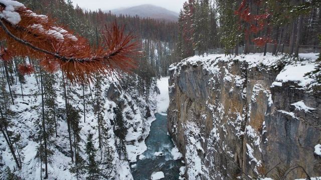4K Best Scenic Nature Places Of Canada In Wintertime - Relaxation Video With Nature Sounds - Part #