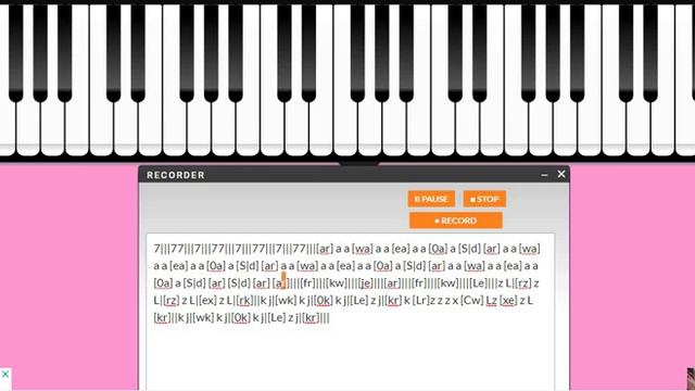 Skyrim- DragonBorn Easy Version- Virtual Piano смотреть онлайн