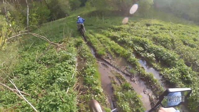 Покатались по лесу IRBIS ТТР 125 и Рейсер эндуро 150 GY смотреть онлайн