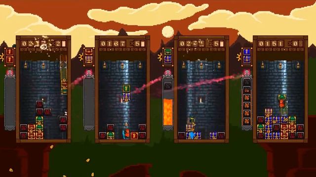 Treasure Stack 4-Player Versus Party Gameplay смотреть онлайн