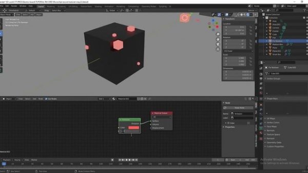 Blender3D - Creating a Microchip scene with Blender 3D Geometry Nodes (TUTORIAL)