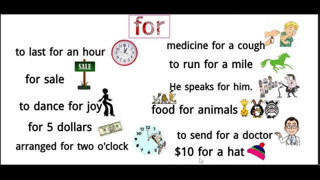 Предлоги for и from в английском языке, перевод, примеры смотреть онлайн