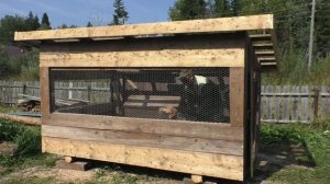 Делаю вольер для собаки в деревне своими руками