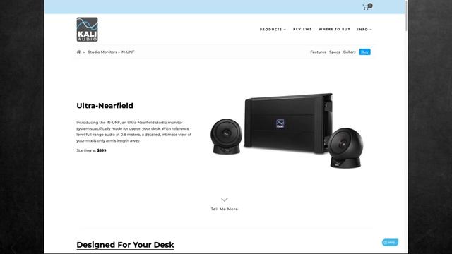 Kali Audio IN-UNF Ultra Nearfield Studio Monitor System!!! смотреть онлайн