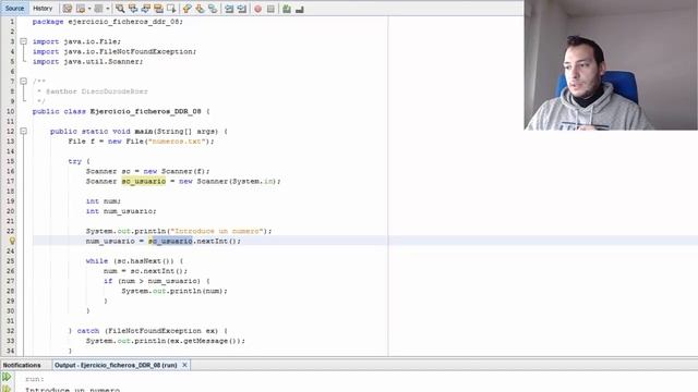 Ejercicios Java - Ficheros #4 - Leyendo con Scanner смотреть онлайн