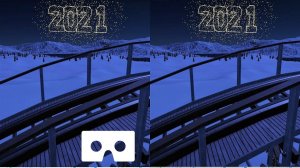 Roller Coaster 2021 3D VR video 3D SBS VR box google cardboard