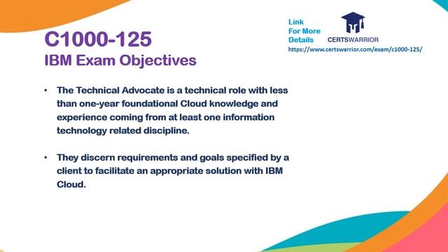 C1000-125 IBM Cloud Technical Advocate v3 By Certs Warrior смотреть онлайн