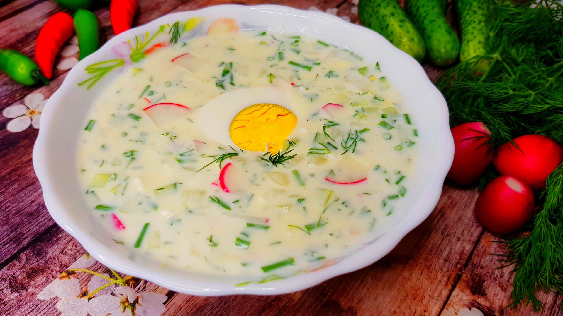 ОКРОШКА на кефире – наше самое любимое блюдо в жаркий летний день! смотреть онлайн