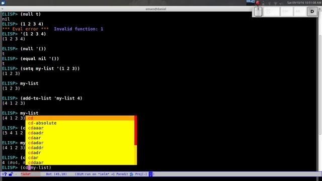 Elisp Tutorial - Part 2 Variables, Booleans and Lists смотреть онлайн