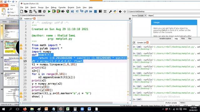 CS210 oop ch4 Part 3 plot pandas Dr Raed 29082021 смотреть онлайн