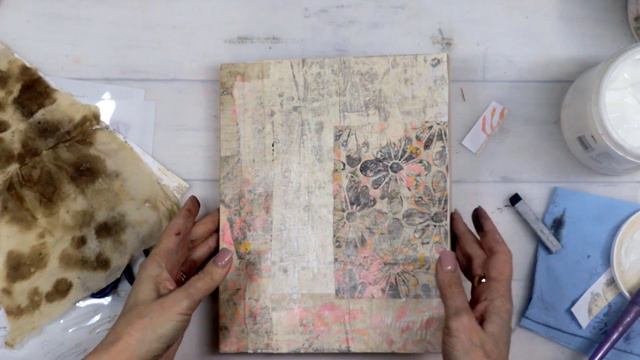 3 Easy and fast mixed media projects using gel print & collage papers смотреть онлайн