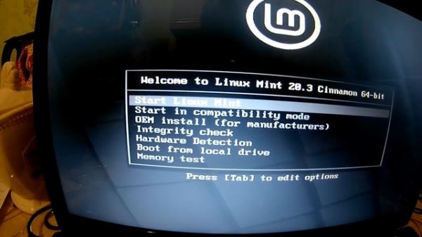Установка Linux Mint рядом с Windows 10