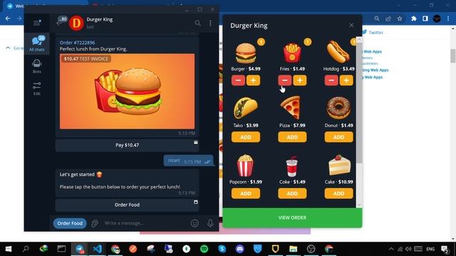 (React + Telegram Bot) Connect your web app to Telegram Bot - revolutionary telegram update !!! смотреть онлайн