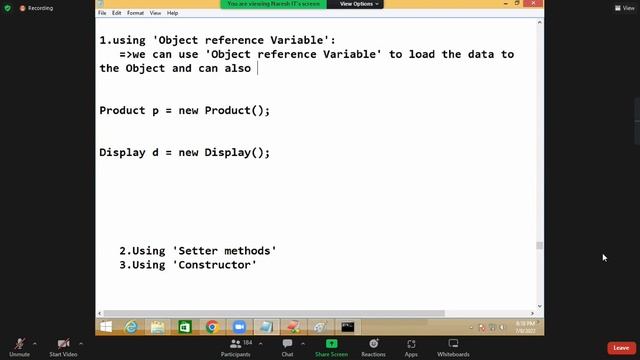 22 CORE JAVA DAY 23 What is Object Reference Variable & Setter Methods & Constructors in Java смотреть онлайн