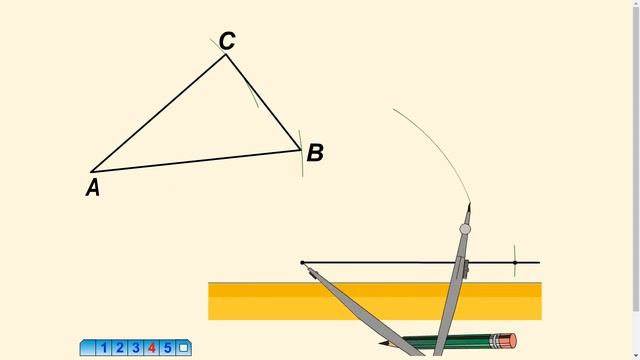 Построение треугольника, равного данному смотреть онлайн