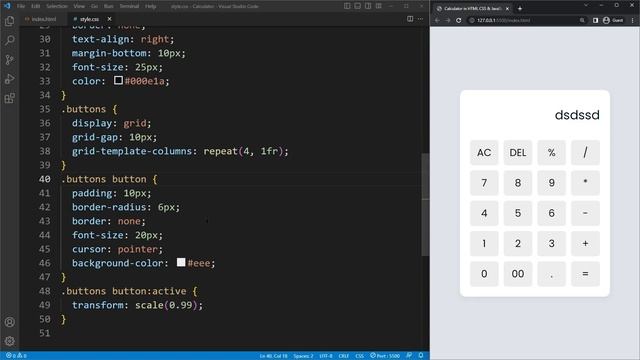 Create a Responsive Calculator in HTML CSS & JavaScript смотреть онлайн