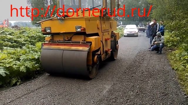 Укатка дороги из сталеплавильного щебня смотреть онлайн