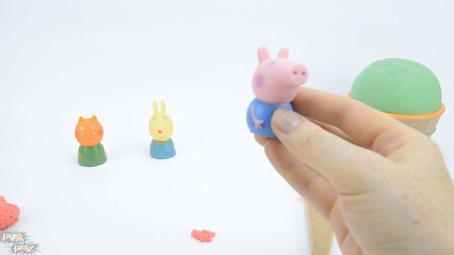 Поделки из кинетического песка Мороженное с Игрушками смотреть онлайн
