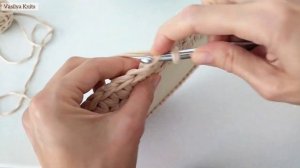 Поднос крючком. Корзина с ручками из пряжи с деревянным дном Большая корзина из пряжи Crochet baske