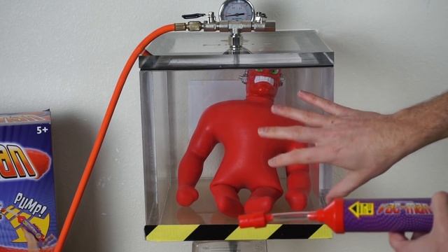 What Happens To Vac-man In A Vacuum Chamber? (Stretch Armstrong's Nemesis)!