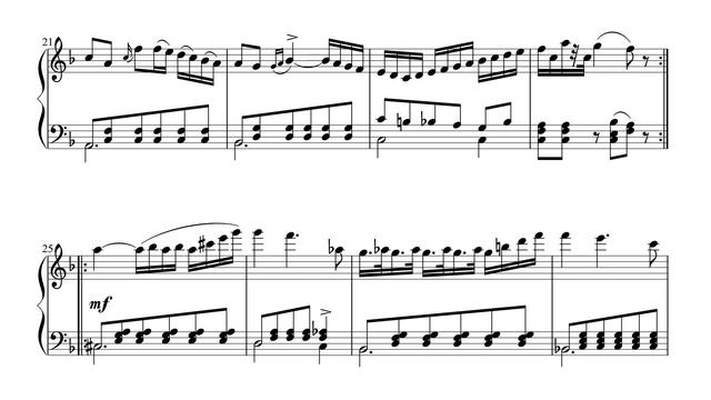 Schumann Polonaise in C Major Op 1 No 2 Piano Sheet смотреть онлайн